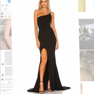 Sold Out Nookie Black One shoulder Gown